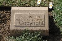 Ismailia War Memorial Cemetery - Green, Donald Francis